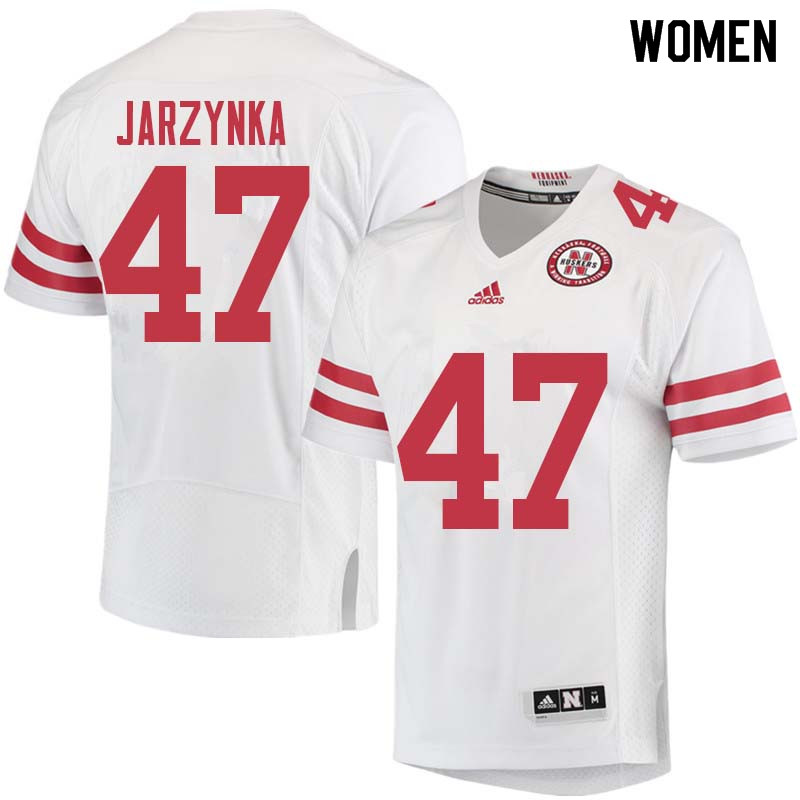 Women #47 Matt Jarzynka Nebraska Cornhuskers College Football Jerseys Sale-White - Click Image to Close